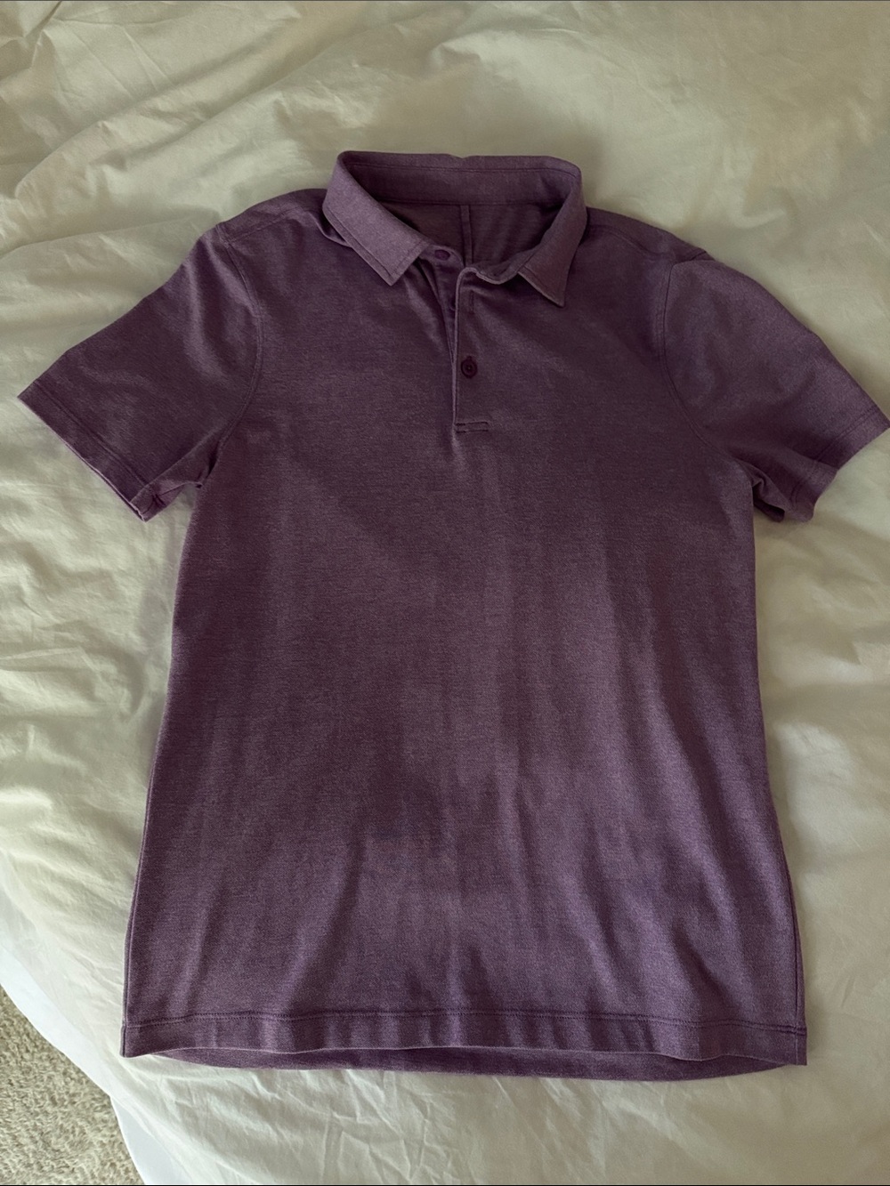 Lululemon Men's Polo Shirt | Heathered Purple | Small